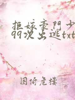 拒嫁豪门少夫人99次出逃txt