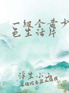 一级全黄少妇性色生活片