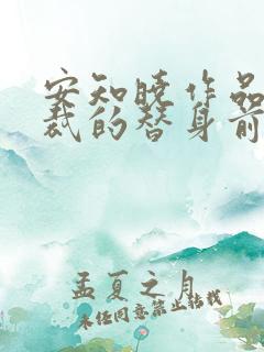 安知晓作品:总裁的替身前妻第二部