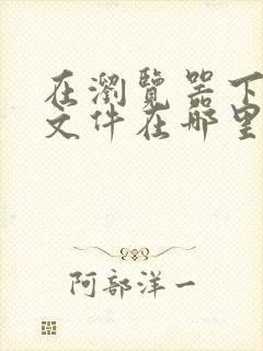 在浏览器下载的文件在哪里看