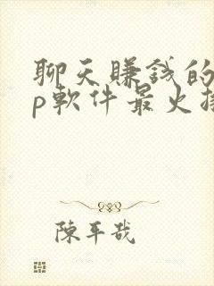 聊天赚钱的app软件最火排行榜