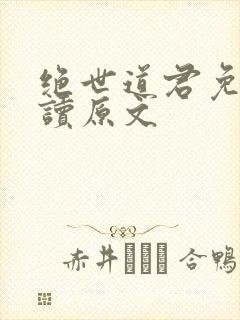 绝世道君免费阅读原文