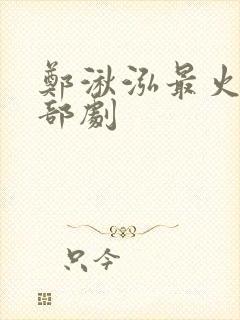 郑湫泓最火的三部剧