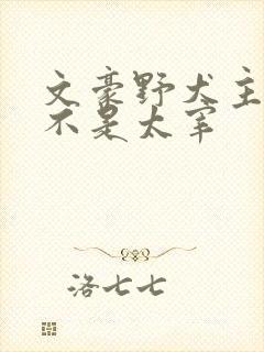 文豪野犬主角是不是太宰