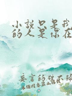 小说只是我喜欢的人是你在线阅读