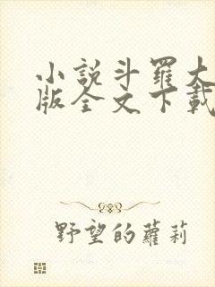 小说斗罗大陆正版全文下载