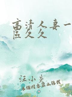 高清人妻一区二区久久