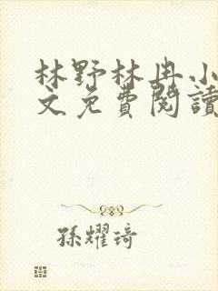 林野林冉小说全文免费阅读最新章节