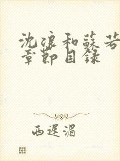 沈浪和苏若雪全章节目录