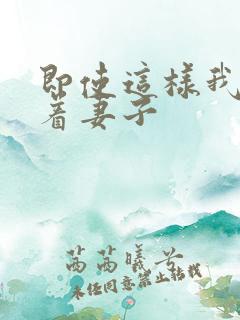 即使这样我还爱着妻子