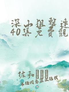 深山狙击连续剧40集免费观看