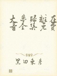 大梦归离在线观看全集免费播放高清