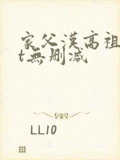 家父汉高祖txt无删减