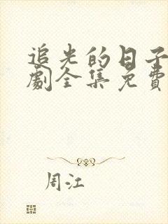 追光的日子电视剧全集免费播放高清