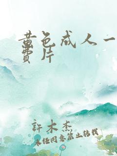 黄色成人一级免费片