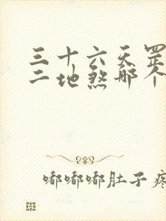 三十六天罡七十二地煞哪个厉害