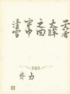 清穿之太子娇妃雪中回眸著