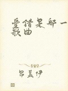 爱错是哪一年的歌曲