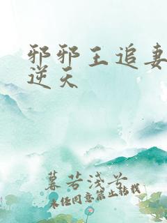 邪邪王追妻废材逆天