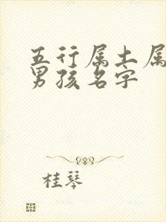 五行属土属金的男孩名字