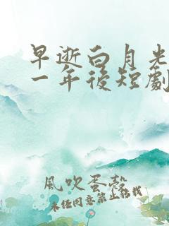 早逝白月光穿十一年后短剧全集