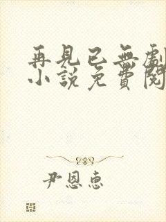 再见已无剧中人小说免费阅读