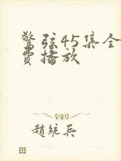 惊弦45集全免费播放