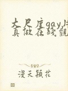 大尺度gay片真做在线观看