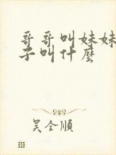 哥哥叫妹妹的儿子叫什么