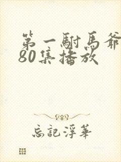 第一驸马爷短剧80集播放