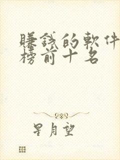 赚钱的软件排行榜前十名