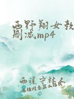 西野翔女教师未删减mp4