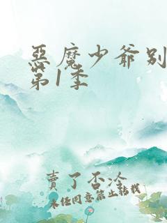 恶魔少爷别吻我第1季