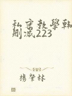 私密教学韩漫无删减223