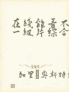 在线能看不卡的一级片综合网站