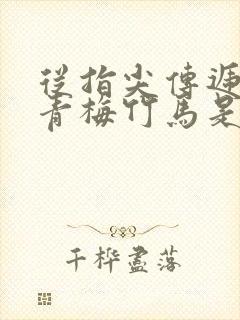 从指尖传递热情青梅竹马是消防1