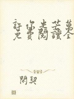 许你光芒万丈好免费阅读全文