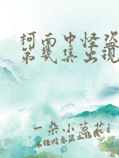 柯南中怪盗基德第几集出现