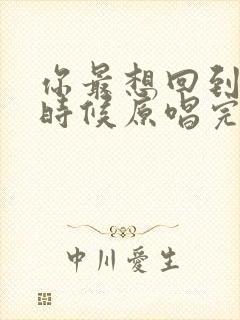 你最想回到什么时候原唱完整版