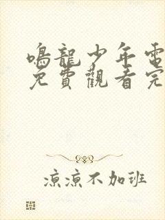 鸣龙少年电视剧免费观看完整版高清