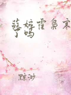 苏婉霍枭寒结束了吗