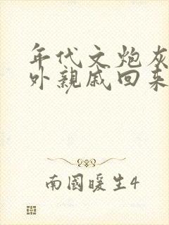 年代文炮灰的海外亲戚回来了 小说