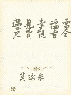 遇见幸福电视剧免费观看全集高清