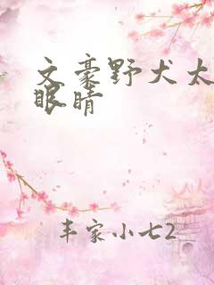 文豪野犬太宰治眼睛