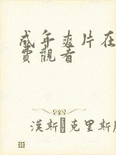 成年爽片在线免费观看