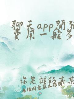 聊天app开发费用一般多少钱