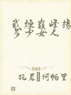 武炼巅峰杨开有多少女人