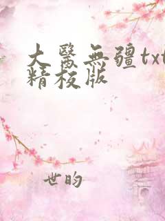 大医无疆txt精校版