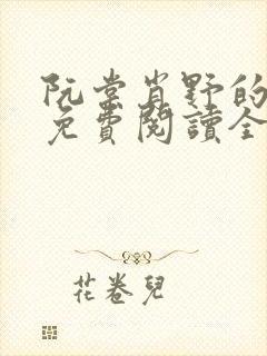 阮棠肖野的小说免费阅读全文