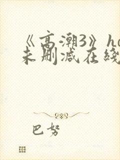 《高潮3》hd未删减在线